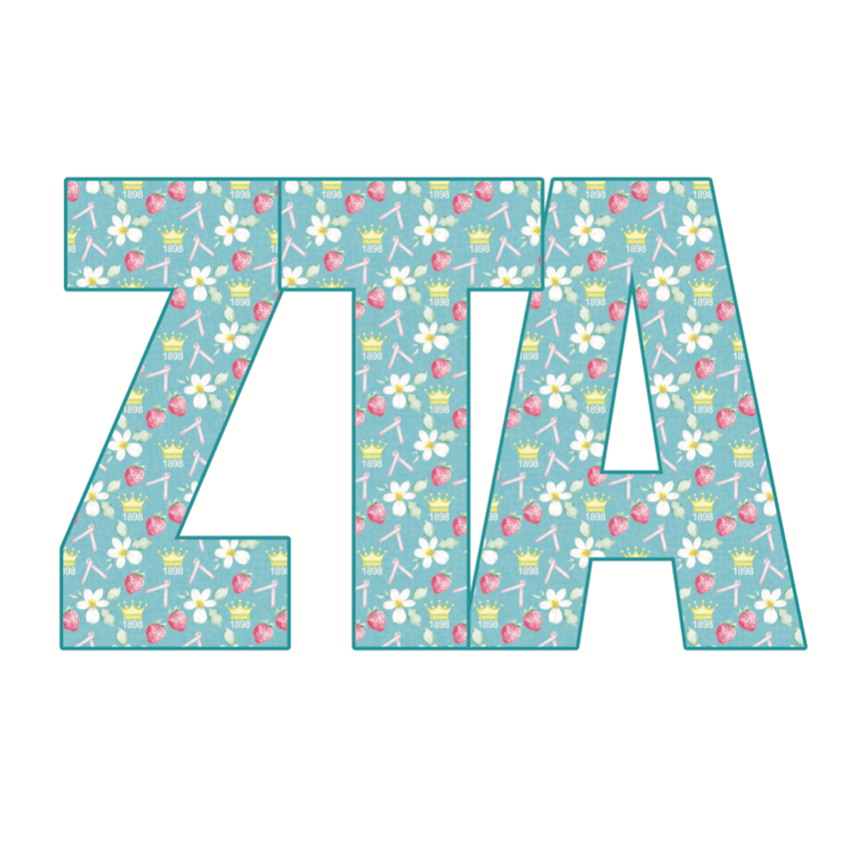 Zeta Tau Alpha Acrylic Shelf Decor