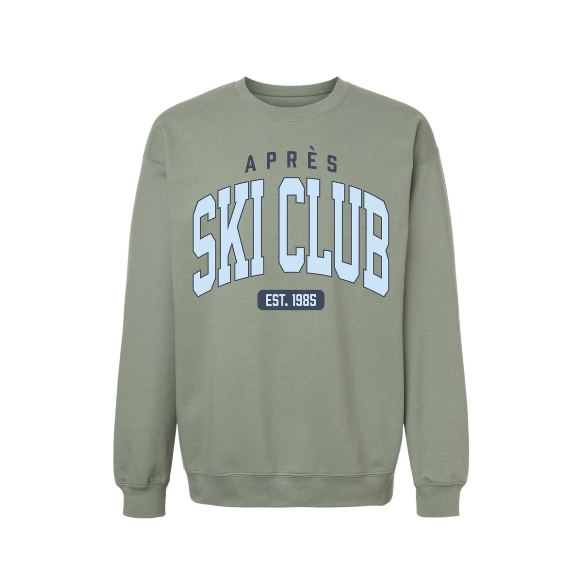 Après Ski Club Crewneck Sweatshirt | Cozy Winter Graphic Sweatshirt