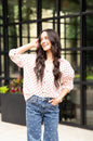 Kathryn Classic Button-Up, Red Polka-Dot