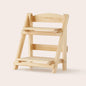 Tiny Land® Play Kitchen Accessories – Play Kitchen Food Storage: Versatile Wooden Rack for Play Food