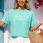 Beach & Books Heavyweight Comfort Colors Boxy Cropped Tee