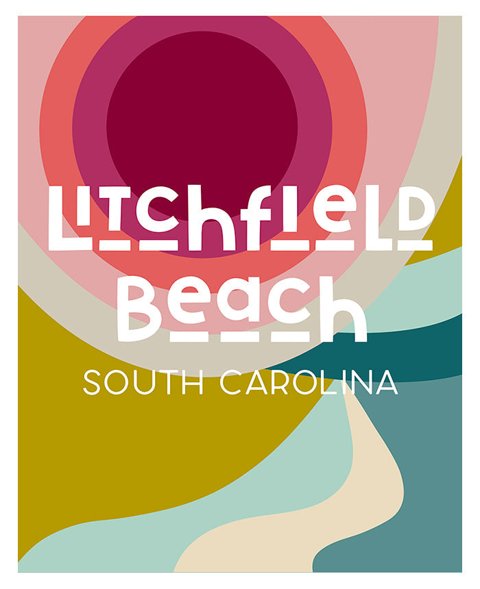 Destination: Litchfield Beach, South Carolina - Modern Art Print