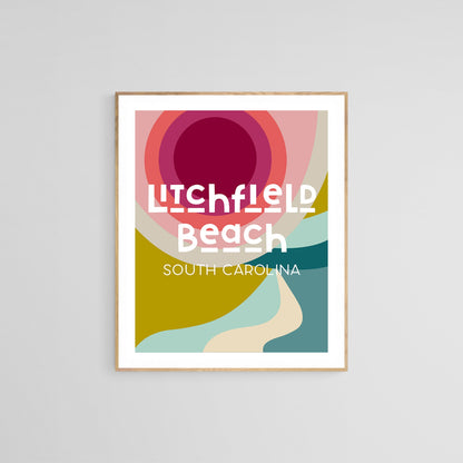 Destination: Litchfield Beach, South Carolina - Modern Art Print