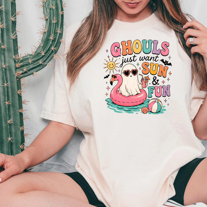Summerween Shirt - Retro Spooky Beach Tee | Pastel Goth Halloween Summer Top