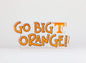 Go Big Orange Acrylic Block Shelfie