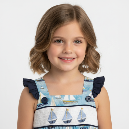 Sail away ruffle dress