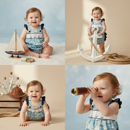 Sailboat Ruffle romper
