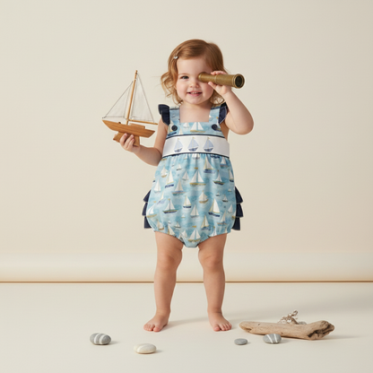 Sailboat Ruffle romper