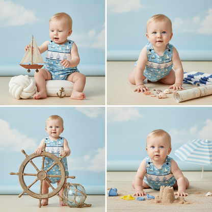 Smocked Sailboat romper