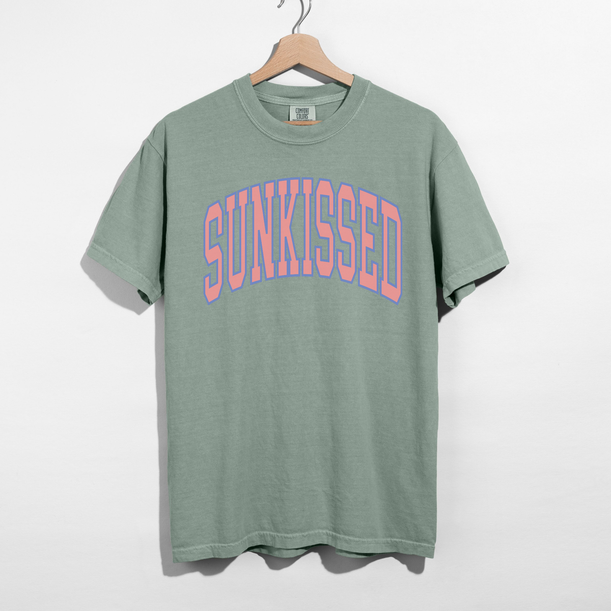 Sunkissed Graphic Tee – Summer Vintage College Font T-Shirt