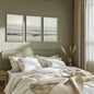 Seaside Triptych – Minimalist Ocean Wall Art in Muted Tones