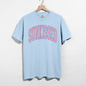 Sunkissed Graphic Tee – Summer Vintage College Font T-Shirt