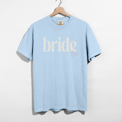 Bride Est. 2026 Tee | Bridal Shower, Bachelorette & Wedding Weekend Shirt