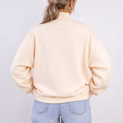 Bride Polka Dot Mock Neck Sweatshirt | Oversized Bridal Crewneck