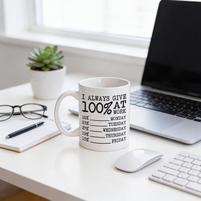 Funny Coffee Mug – Ceramic Office Coffee Mug | Coworker Gag Gift, Dishwasher Safe