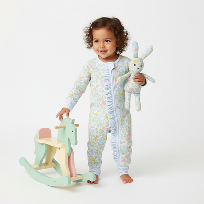 Bamboo blossom ruffle zippie