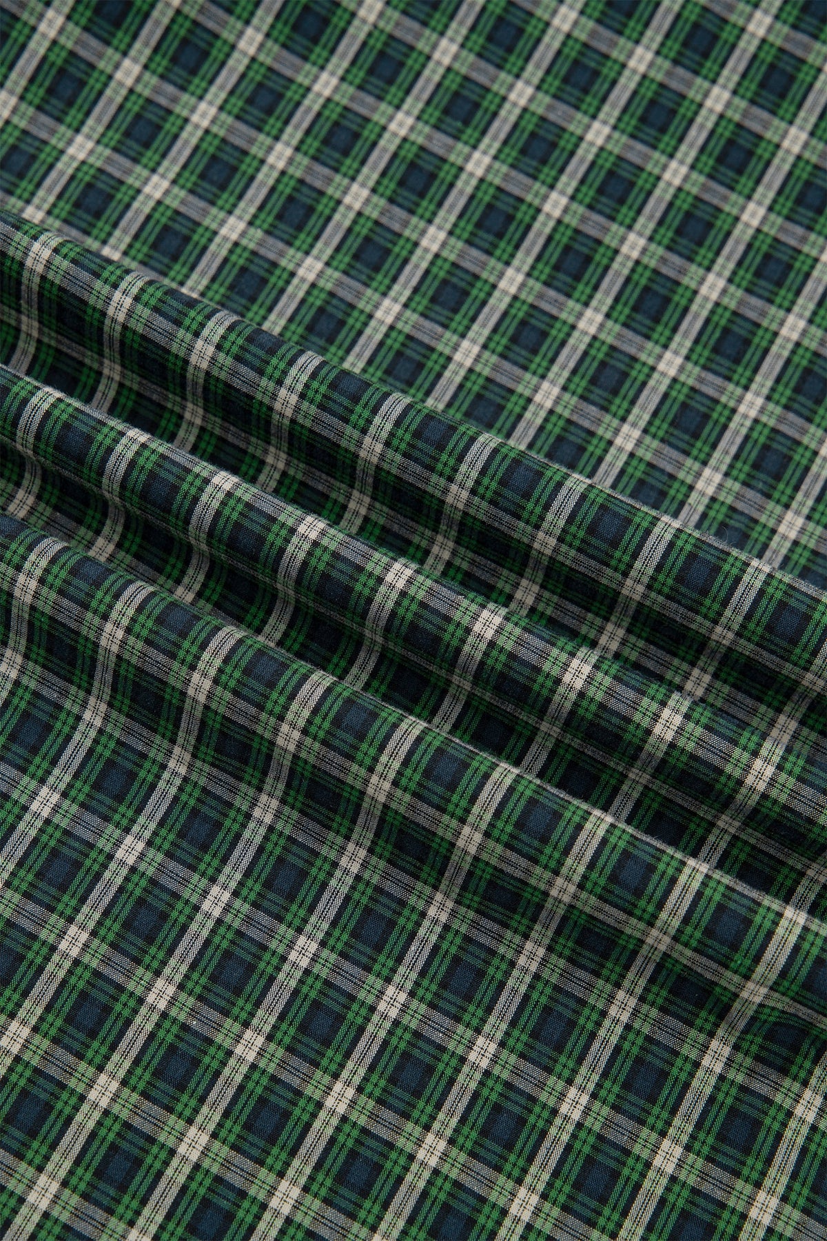 Daisy Plaid Square Neck Shirred High Waist Ruffle Hem Dress