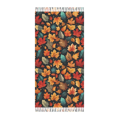 DipaliZ Boho Beach Cloth Colorful Fall Foliage Polyester
