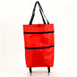Portable Foldable Shopping Cart with Wheels - Lightweight Backpack Style Travel Trolley for Groceries & Storage