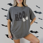 BOO Halloween Graphic Tee | Comfort Colors Ivory & Pepper