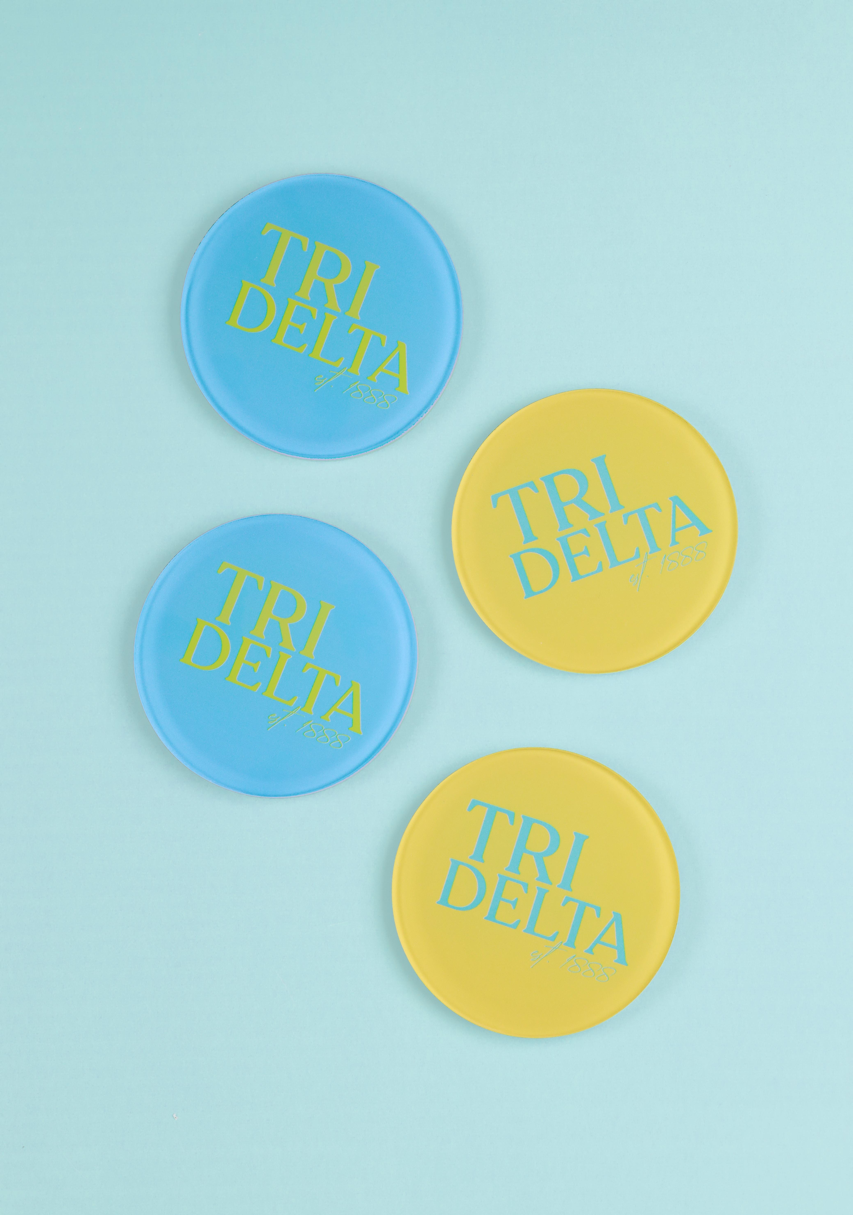 Tri Delta Acrylic Coasters