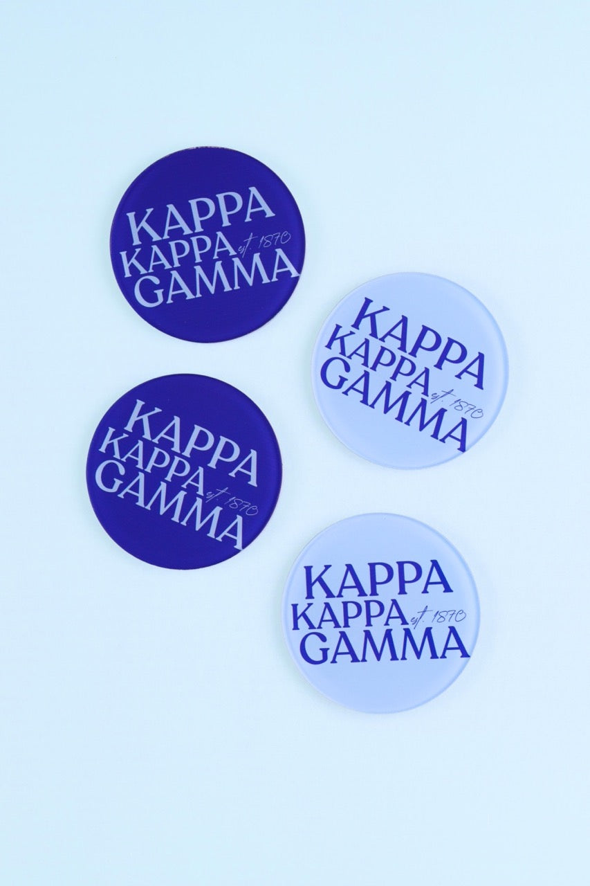 Kappa Kappa Gamma Acrylic Coasters