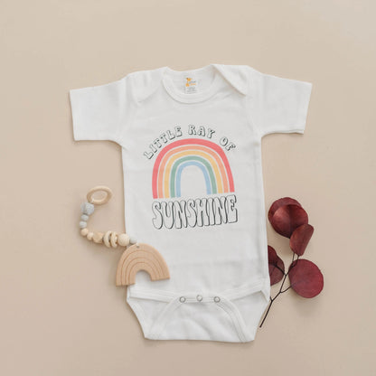 Baby Bodysuit, Ray of Sunshine Baby Outfit, Rainbow Baby Clothes, New Baby Gift, Baby Shower Gift, boho baby romper