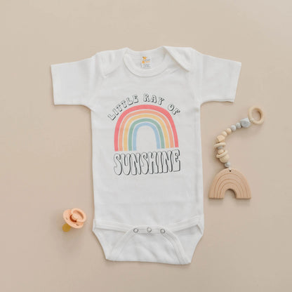 Baby Bodysuit, Ray of Sunshine Baby Outfit, Rainbow Baby Clothes, New Baby Gift, Baby Shower Gift, boho baby romper