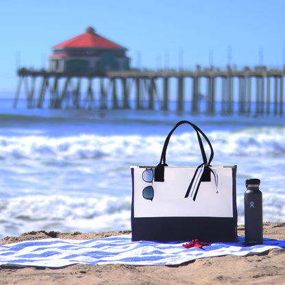 Getaway Beach Tote Bag - Large Chic Tote Bag - Gift for Her - Vacation Tote Bag - Weekender Bag - Travel Tote