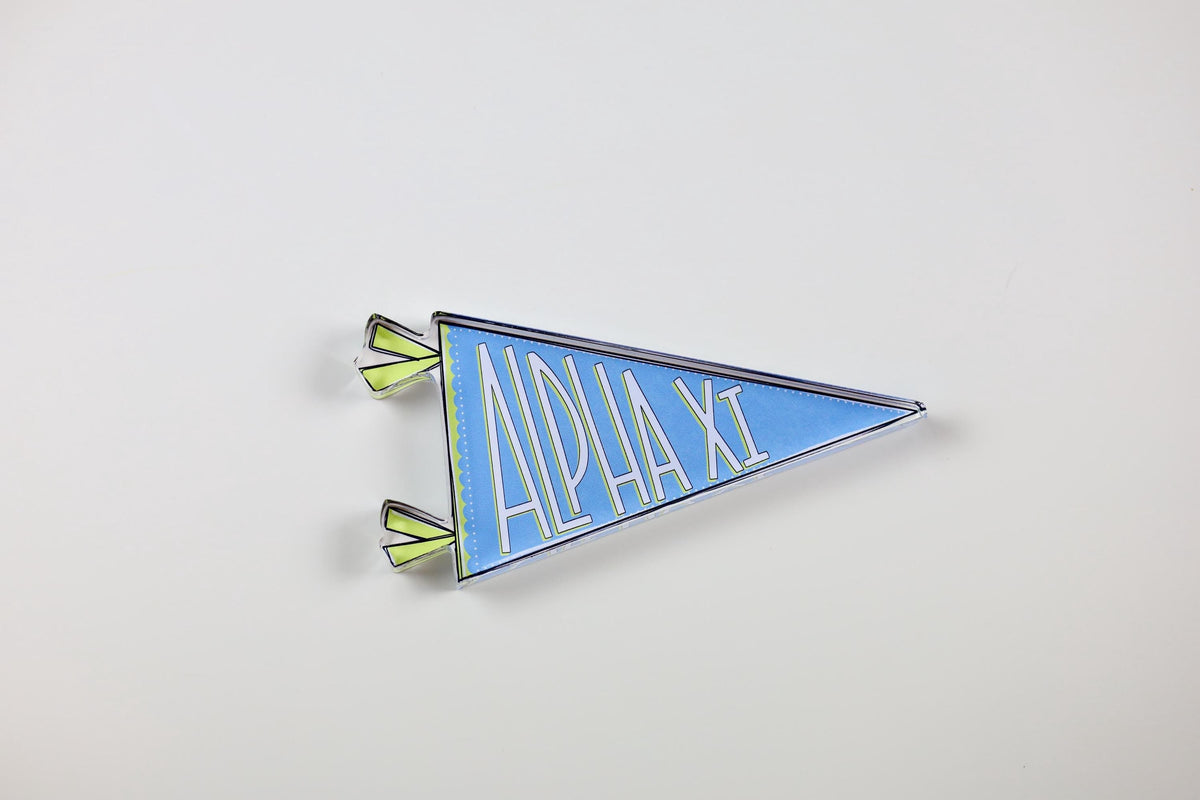 Alpha Xi Delta Acrylic Pennant Flag Shelfie