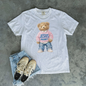 Jesus Loves Me Teddy Bear Graphic Tee | Faith-Inspired