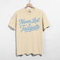 Never Lost a Tailgate Baby Blue Graphic Tee – Carolina Blue Football Game Day Shirt