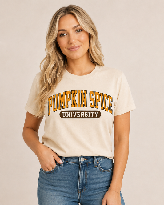 Pumpkin Spice University Graphic Tee