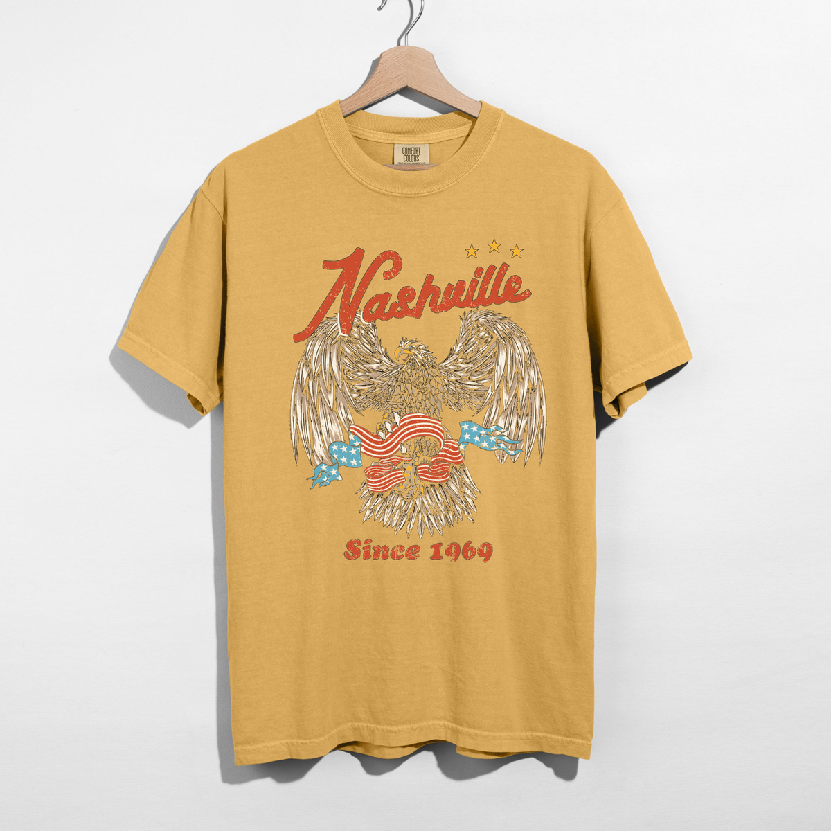 Nashville Graphic Tee – Vintage Eagle Shirt, Country Concert Outfit