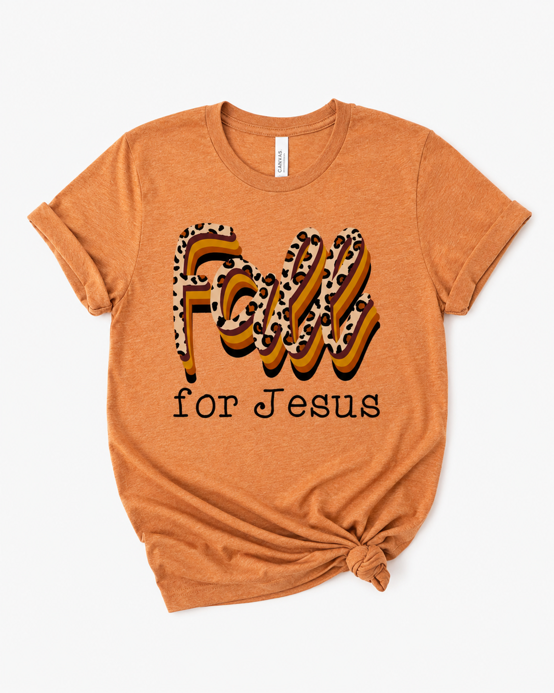 Leopard Fall for Jesus Tee
