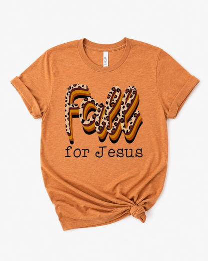 Leopard Fall for Jesus Tee