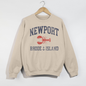 Newport Rhode Island Sweatshirt – Coastal Preppy Crewneck | East Coast Summer Outfit