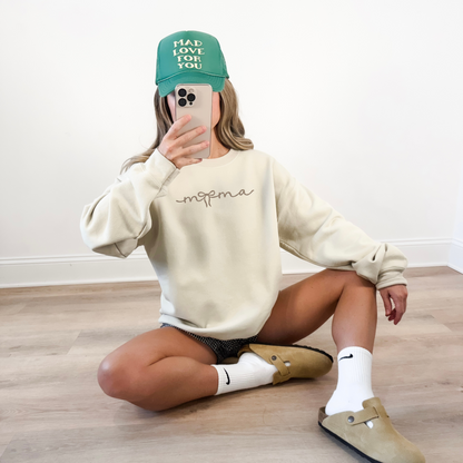 Mama Script Crewneck Sweatshirt