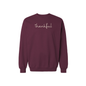 Thankful Script Crewneck Sweatshirt | Cozy Fall Thanksgiving Sweatshirt