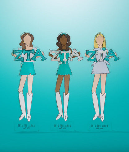 Zeta Tau Alpha Acrylic Block Shelfie
