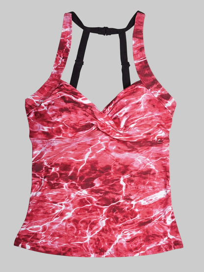 Women's Camo Tankini Swimsuit - Anemone Black Hunting Swimwear - Wilderness Dreams